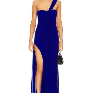 Thora dress cobalt blue One-Shoulder Dress